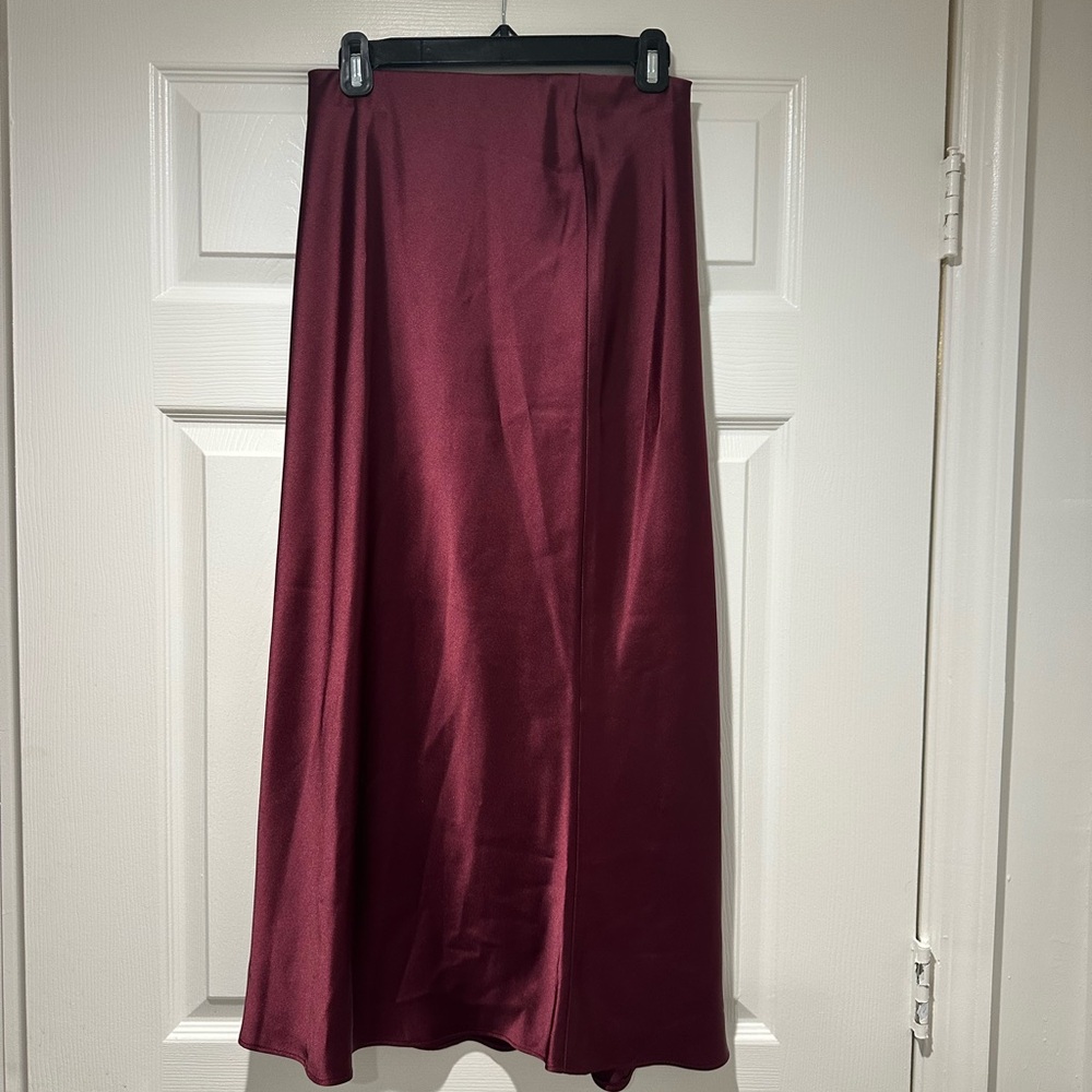 ZARA Burgundy Skirt (XS)